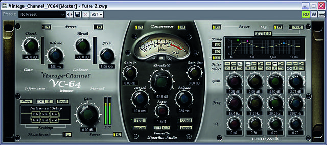 blank Kjaerhus Audio's involvement has ensured that the VC-64 channel strip plug-in is a cracker.